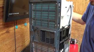 Portable AC teardowninstallation  JHS A01610KRB1 [upl. by Eben589]