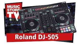 Roland DJ505 2channel Serato DJ Pro Controller with Drum Machine Demo [upl. by Nealson592]