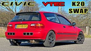 My Honda Civic EG K20 SWAP REVIEW on Autobahn [upl. by Potts328]