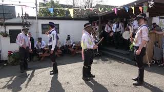 The Silurian Border Morrismen dance quotBrimfield Stick Dancequot at Bromyard Folk Festival 2023 [upl. by Iznik97]