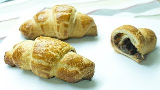 Puff pastry Chocolate Croissants [upl. by Aneeles383]