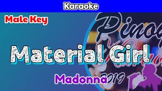 Material Girl by Madonna Karaoke  Male Key [upl. by Uhn]