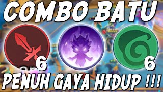 COMBO BATU SEKERAS BAJA  LIFESTEAL SEDERAS AIR TERJUN  6 NATURE 6 WM  PAO 3 FULL DEFENSE [upl. by Eloci]