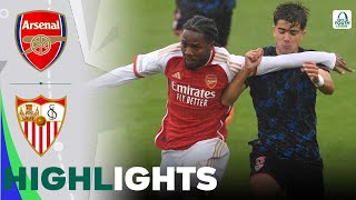 Arsenal vs Sevilla  Highlights  UEFA Youth League 08112023 [upl. by Eeramit]