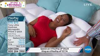 Tony Little DeStress Micropedic Pillow 2pack w2 Pillowc [upl. by Cleodal114]