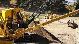 Ruston Bucyrus 10RB Dragline Excavator Working at Wheels at Wanaka 2023 [upl. by Kirwin254]