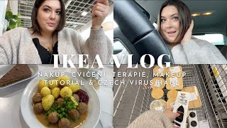 IKEA VLOG  NÁKUP CVIČENÍ KOLIK JSEM ZHUBLA TERAPIE MAKEUP TUTORIAL amp CZECH VIRUS HAUL [upl. by Ardni]