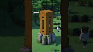 Minecraft  Small Taiga Tower TimeLapse  shorts [upl. by Samella895]