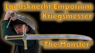 Landsknecht Emporium Kriegsmesser quotThe Monsterquot Review [upl. by Resee521]