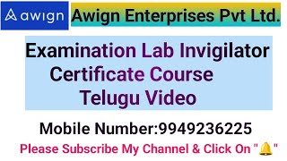 Exam Lab Certificate Course  Telugu Video [upl. by Martie]