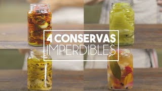 Cómo hacer 4 Conservas Imperdibles  Receta Rápida [upl. by Kelvin585]