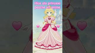 hice ala princesa peache en anime [upl. by Alger]