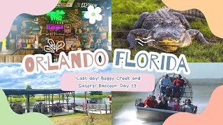 ORLANDO FLORIDA LAST DAY BOGGY CREEK  WE SAW AN ALIGATOR Day 13 [upl. by Eisdnyl]