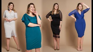 Eleganckie sukienki wieczorowe plus size  Plus size dresses  Vestidos elegantes para gorditas [upl. by Adelric575]