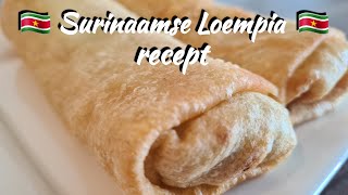 🇸🇷 Surinaamse Loempia recept  Surinam Eggroll Lumpia Springroll recipe [upl. by Ennaerb]