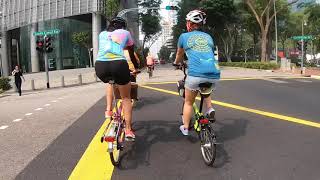 BROMPTON WORLD CAR FREE DAY  SINGAPORE 22 SEPTEMBER 2019 [upl. by Artemisa820]