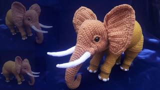 Crochet Amigurumi Elephant Part 6 crochet amigurumi elephant [upl. by Hodosh]