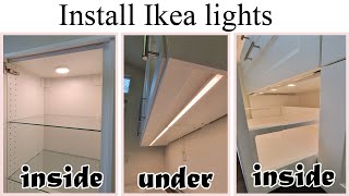 How to install Ikea kitchen lights [upl. by Anekahs]