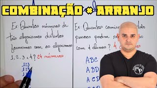 Análise Combinatória 02 Diferença entre arranjo e combinação [upl. by Macnair]