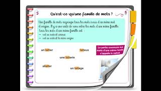 Les familles de mots les préfixes les suffixes [upl. by Isayg331]