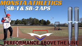 Hitting Monsta Athletics 11quot SB1 amp SB2 Advanced Player Series Bats  USAASA Slowpitch Review [upl. by Themis]