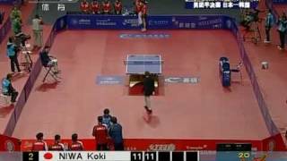 2012 Asian Championships 2011 mtsf2 JPNKOR m5 NIWA Koki  SEO Hyun Deok Full Match [upl. by Kcolttam]