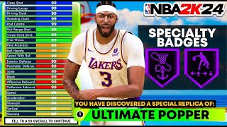 BEST POPPER BUILD on NBA 2K24  ALL AROUND BIGMAN DEMIGOD [upl. by Vanni]