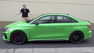 The New 2022 Audi RS3 Is a Little Sedan with Big Performance [upl. by Lisk81]