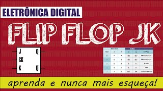 Eletrônica Digital 2 12 Latch  Flip Flop JK  aprenda e nunca mais esqueça [upl. by Mccormick]