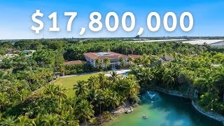 Inside the LARGEST HOME AVAILABLE IN MIAMI Mega Mansion on 185 Acres with Theater amp Bowling Alley [upl. by Darrin]