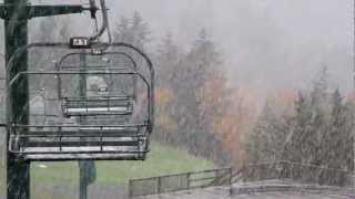 Its Snowing at Snowshoe Mountain Oct 8 2012 [upl. by Krute]