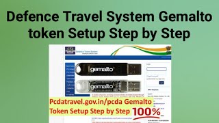 Defence Travel System Gemalto token Setup Step by [upl. by Drarreg]