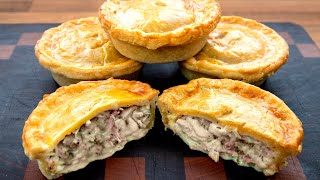 Creamy Chicken Ham and Mushroom Pie Best pie you’ll ever taste [upl. by Apurk85]