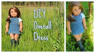 DIY Overall Dress for an AG Doll super easy [upl. by Celtic948]