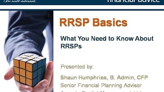 RRSP Planning Basics [upl. by Hayn]