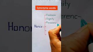 Synonyms words  Same Meaning Words  Honor Short [upl. by Margaux]