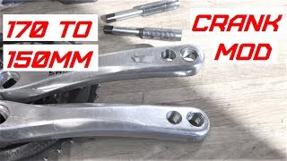 170 to 150mm Bicycle Crank Mod [upl. by Alyak]