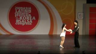 2009 Korea Salsa Congress couple Div Shimon Sato Rika Japan [upl. by Gerhard]