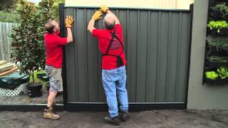 How To Install Colorbond Fence Panels  DIY At Bunnings [upl. by Yhtrod590]