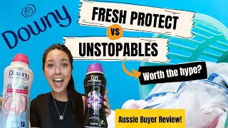 DOWNY UNSTOPABLES  WORTH THE HYPE AUSSIE BUYER REVIEW  SCENTBEADS FRESH PROTECT VS UNSTOPABLES [upl. by Aneis]