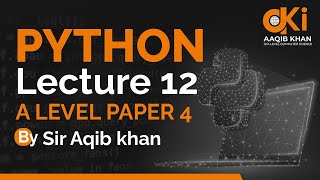 Python Lecture  12  MAY JUNE 2023  Variant 41  Q1  A level Computer Science  9618 [upl. by Thay529]