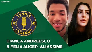 Bianca Andreescu and Felix AugerAliassime on the future of tennis  Tennis Legends  Eurosport [upl. by Laughlin299]