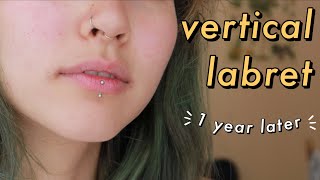 VERTICAL LABRET｜pros amp cons ✨ [upl. by Lobel413]