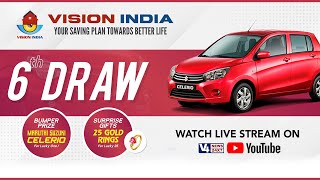 VISION INDIA  YOUR SAVING PLAN TOWARDS BETTER LIFE  6th MONTH DRAW  V4NEWS LIVE [upl. by Oralle750]