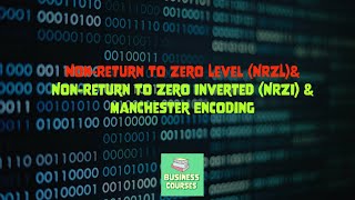 NRZL NonReturn to Zero level NRZI NonReturn to Zero Inverted Manchester Encoding [upl. by Anitnegra]