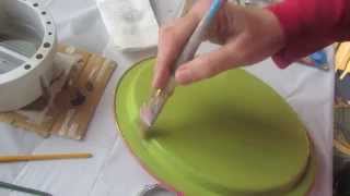 Base Coating Painting on Tin Tole Painting Tutorial [upl. by Riley950]