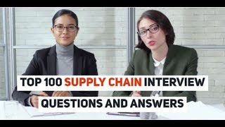 Supply Chain Management Interview Questions  In Digital Technology Era  Freshers amp Experienced [upl. by Cassie]