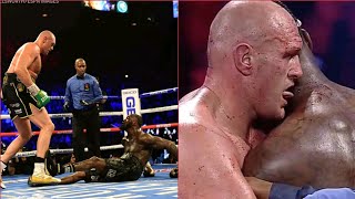 Fury licks Wilders blood  Knock down Wilder Twice  Highlights  Fury vs Wilder 2 [upl. by Daniala496]