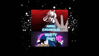 Asriel vs Whitty [upl. by Eirrac]