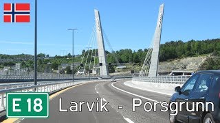 Norway E18 Larvik  Porsgrunn [upl. by Roxine492]